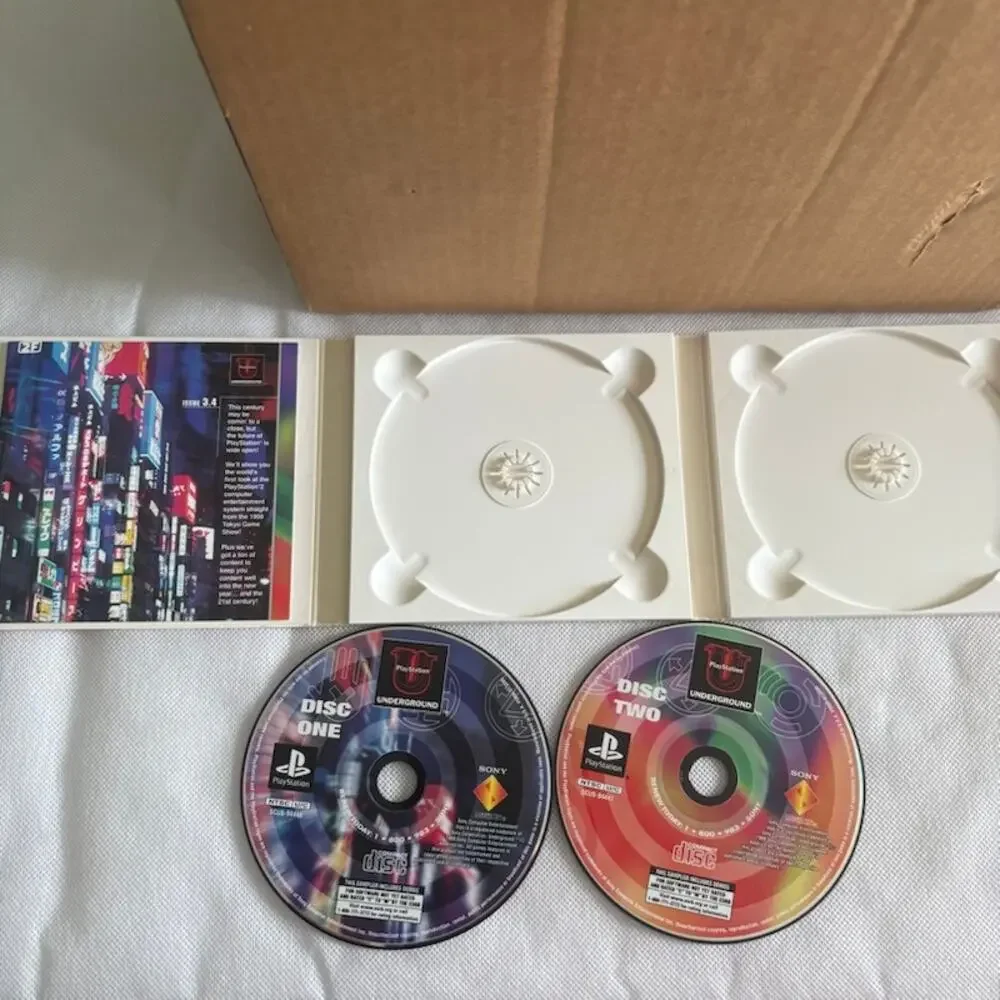 Sony Playstation 1 Underground Magazine 2.4 3.1 3.2 3.3 3.4 CIB Demo 1998/1999